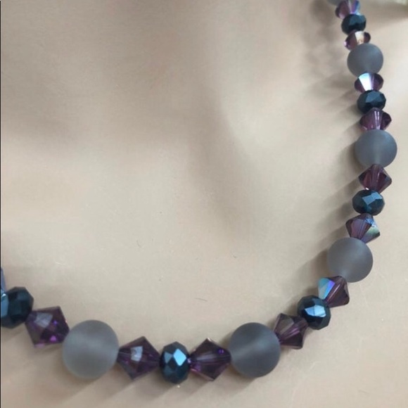 NWT Swarovski Crystal Necklace Set - Picture 6 of 11